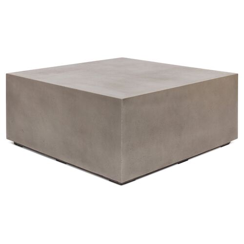 Maxwell 40" Concrete Coffee Table, Gray~P77255053