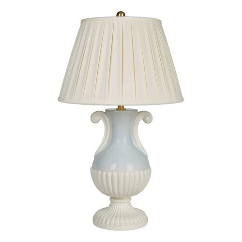 Melea Markell Worchester Ceramic Table Lamp, Blue/White Melea Markell Worchester Ceramic Table Lamp, Blue/White