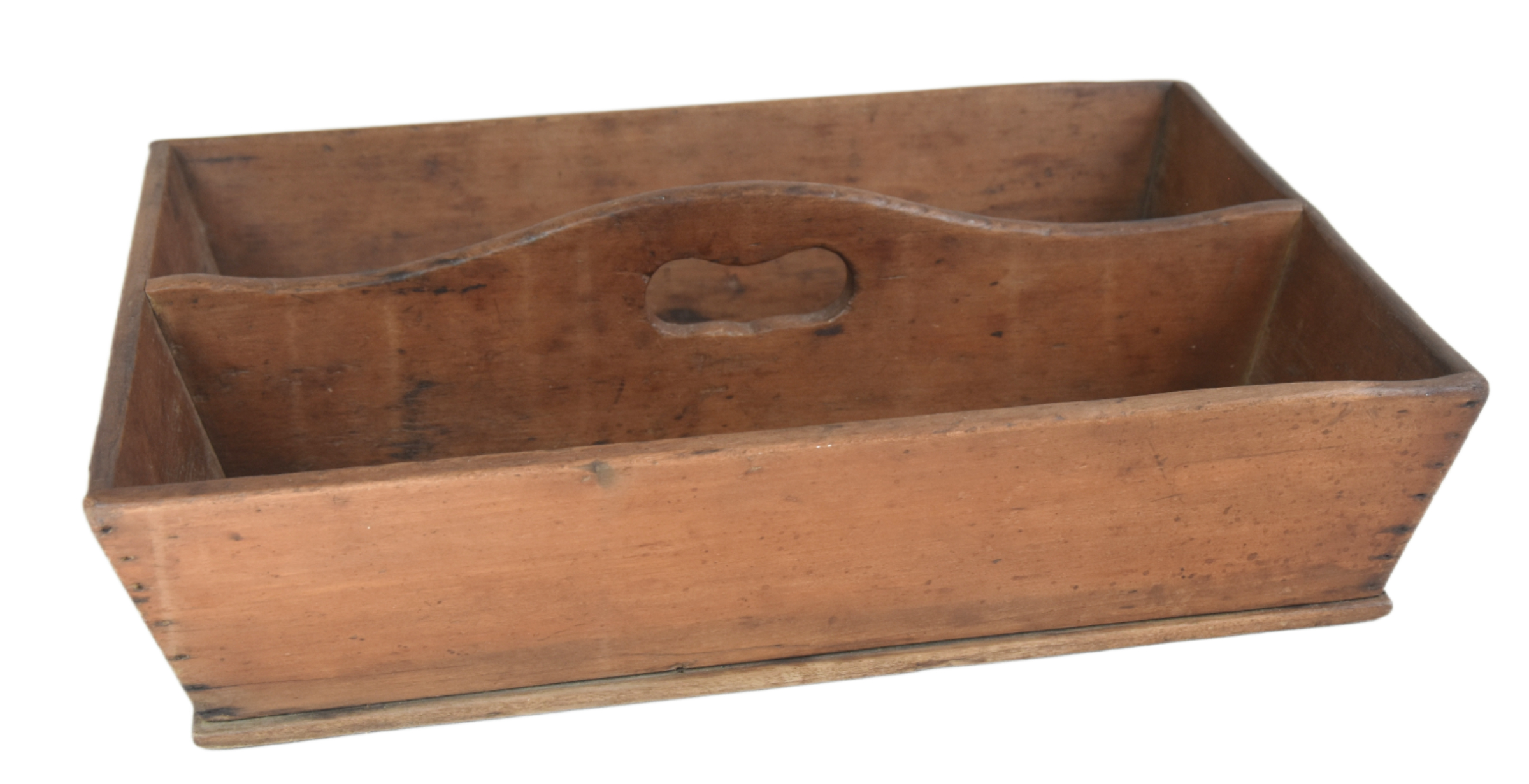 Antique French Wood Tote Caddy w/ Handle~P77678774