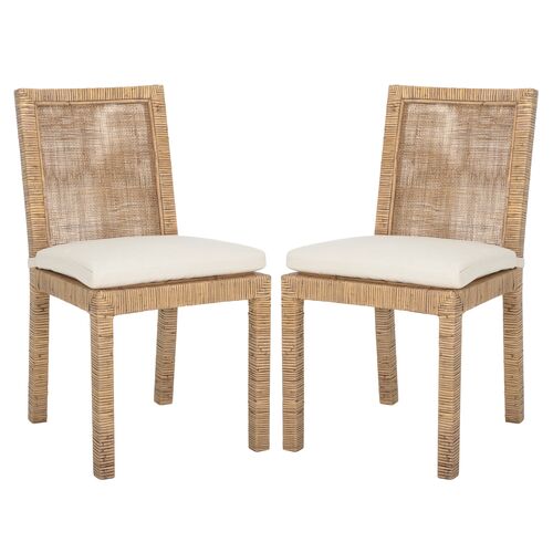 S/2 Nicola Cane Dining Chairs S/2 Nicola Cane Dining Chairs