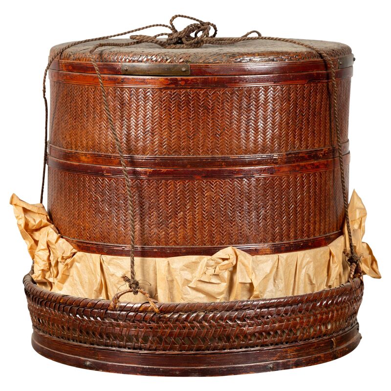 Chinese 19th Century Tiered Food Basket