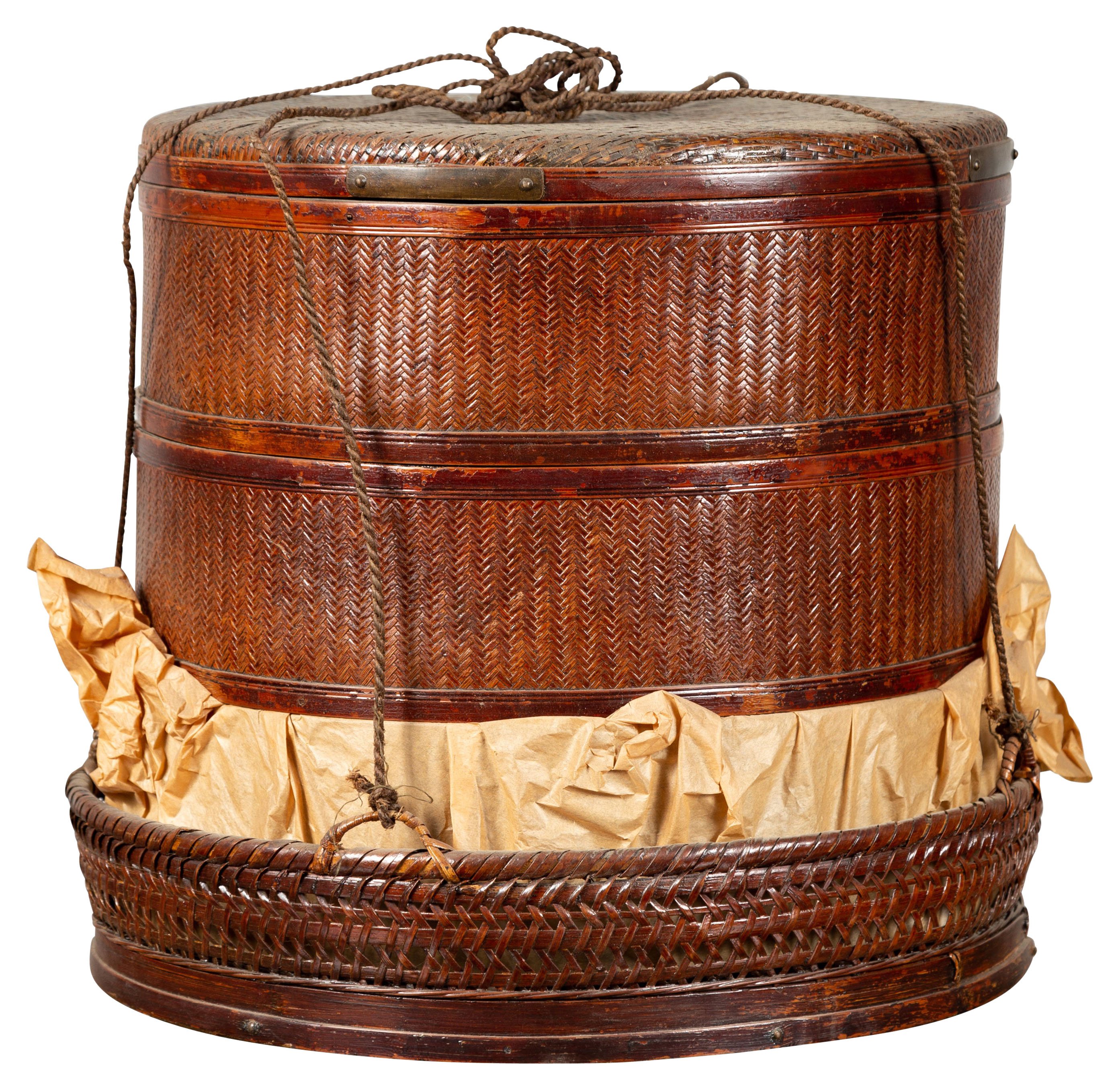 Chinese 19th Century Tiered Food Basket~P77555454