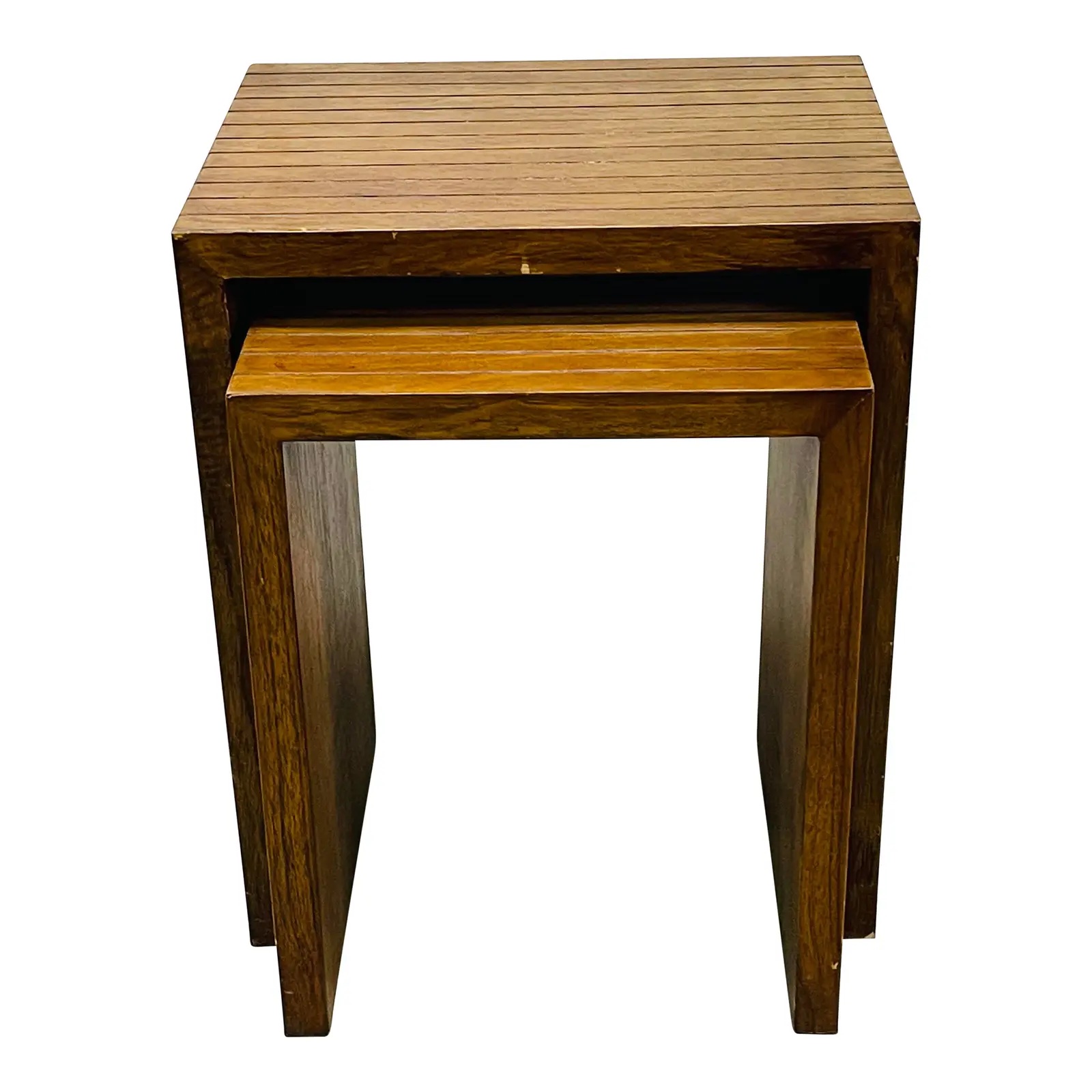 1960s Walnut Wood Nesting Tables, Pair~P77658077