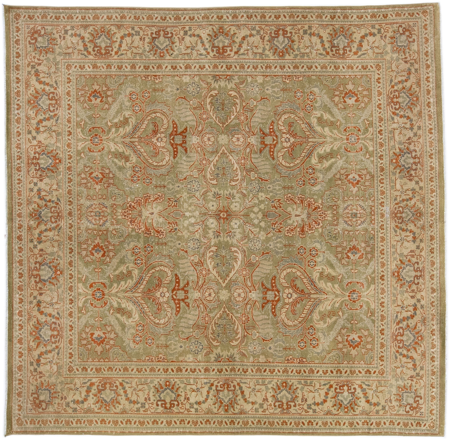 Antique Persian Mahal Rug, 7' x 7'~P77663341