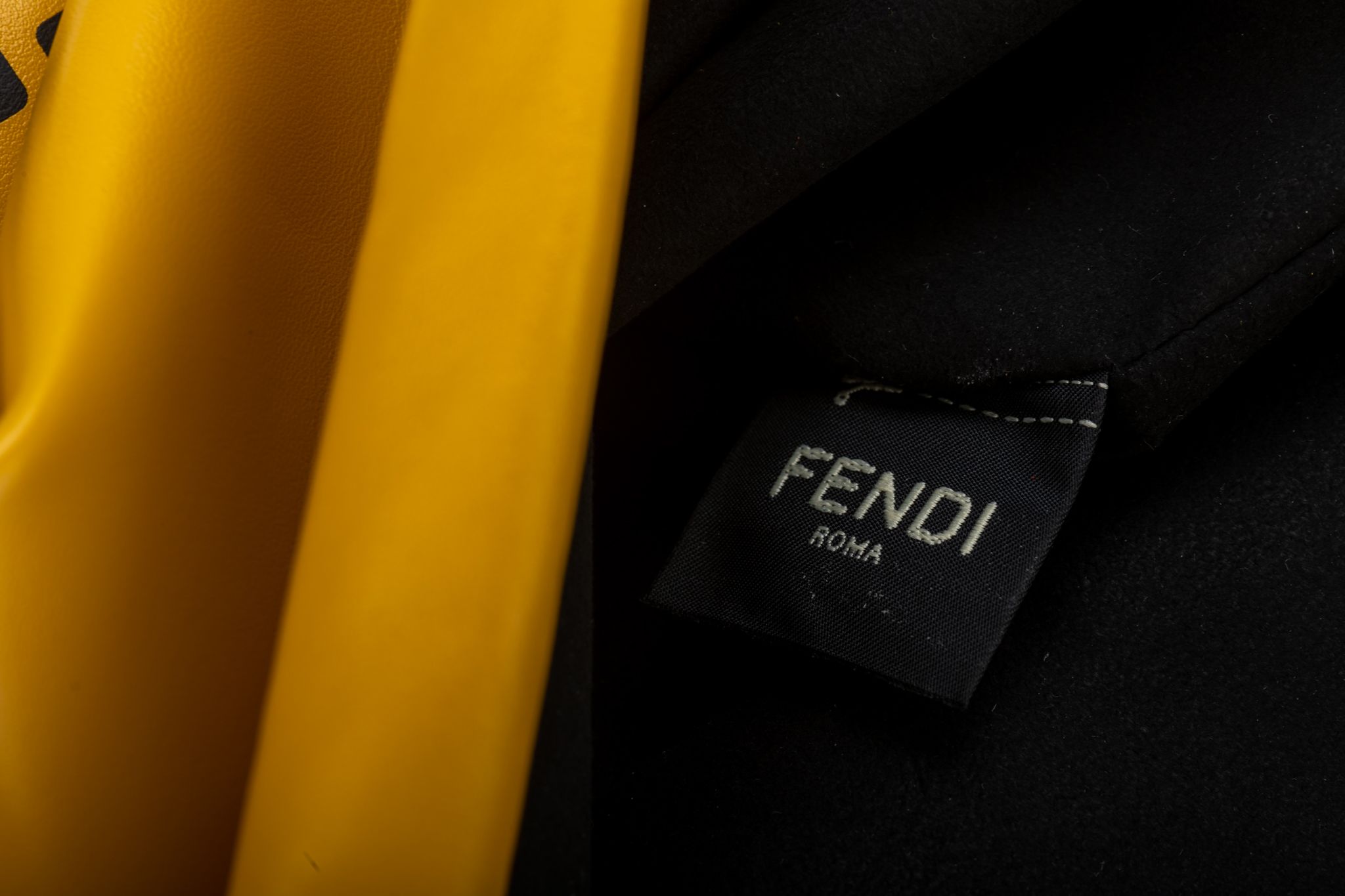 Fendi New Large Yellow Cross Body Bag | One Kings Lane
