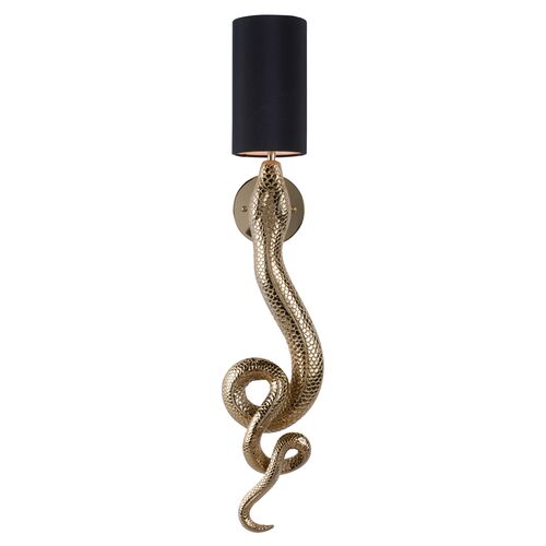 Sapera Sconce, Brass/Black Sapera Sconce, Brass/Black