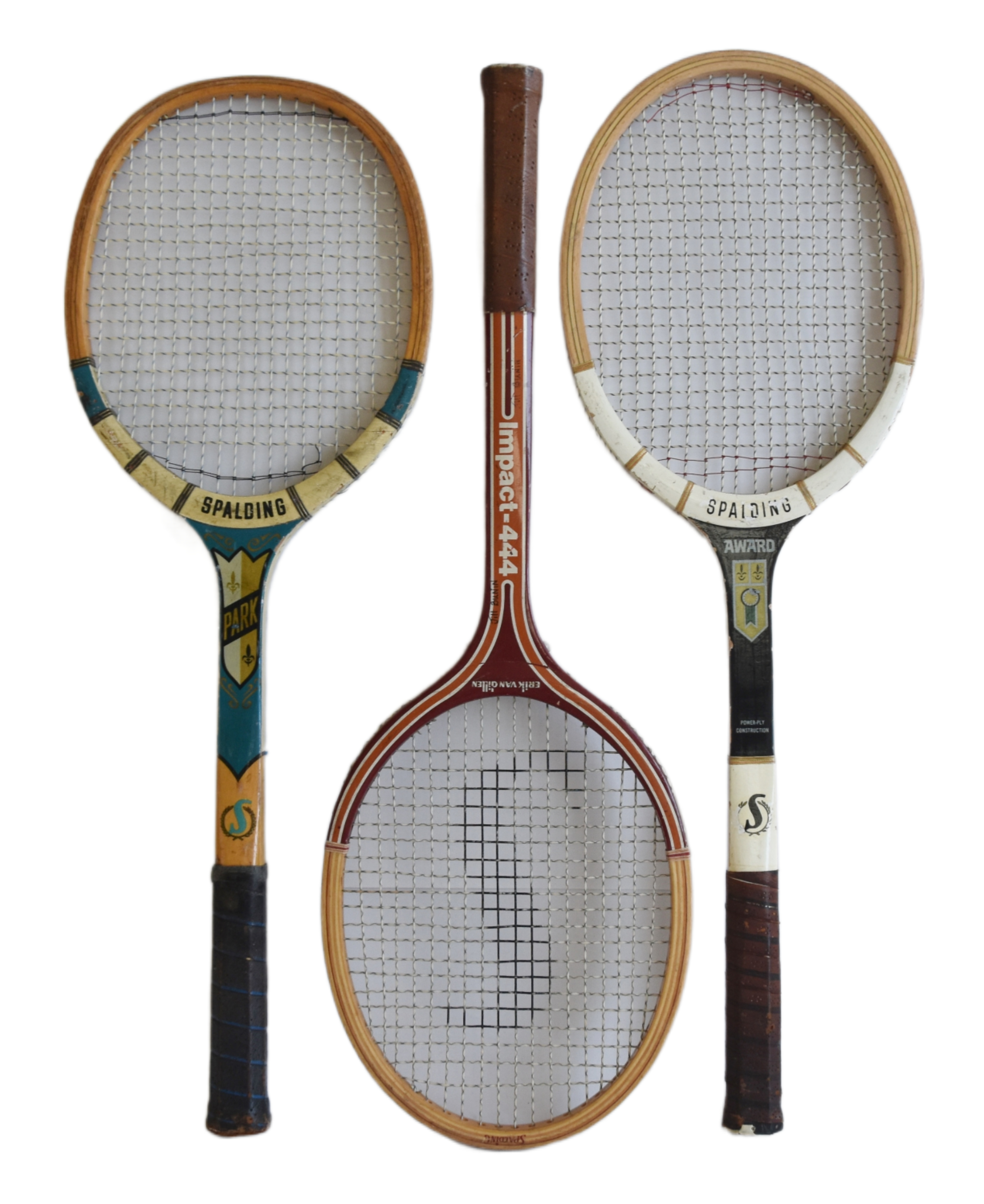 Vintage Decorative Tennis Racquets, S/3~P77672452