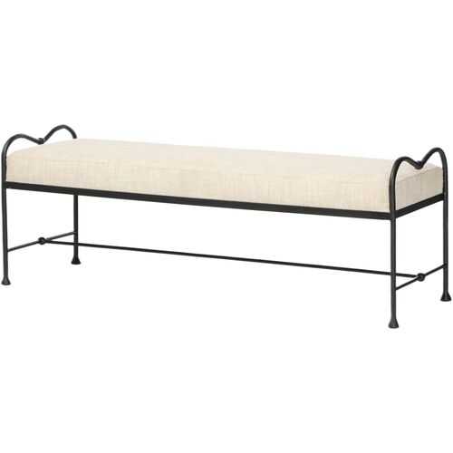 Kieran Accent Bench, Yuma Cream Kieran Accent Bench, Yuma Cream