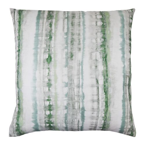 Luca 22x22 Watercolor Linen Pillow, Oasis~P111115413