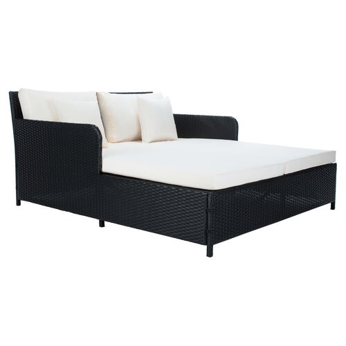 Callipso Outdoor Daybed, Black/Biege~P77647871