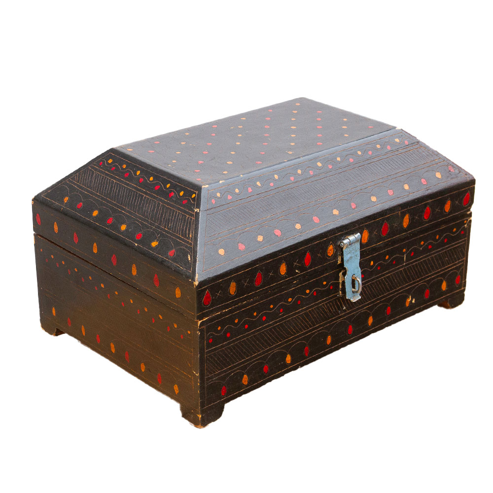 Vintage Painted Nomad Trinket Box~P77739021