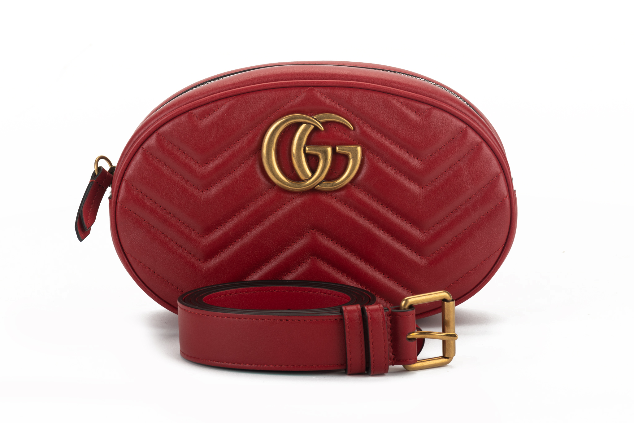Gucci Large Red Fanny Pack With Logo~P77629005