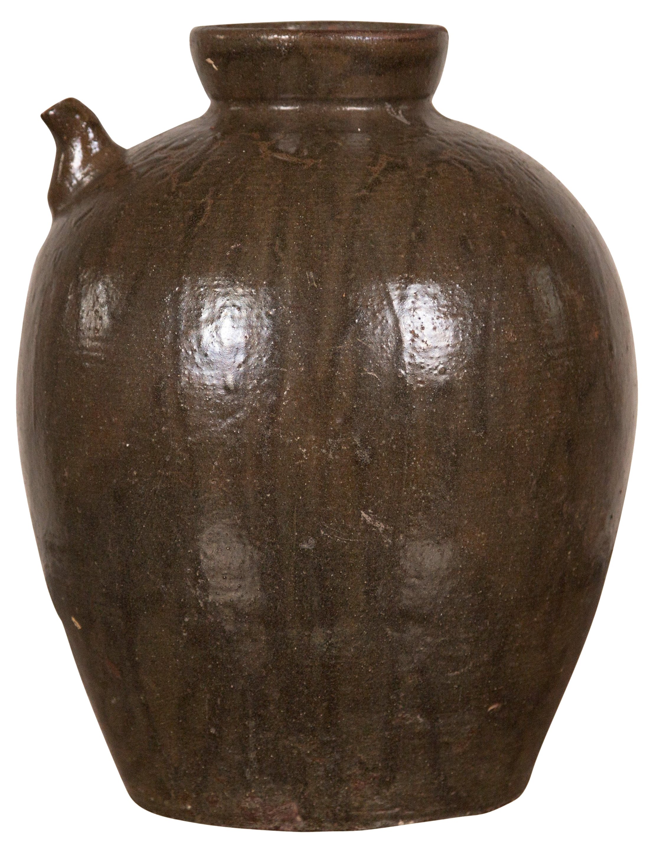 Chinese Qing Dynasty Glazed Water Jug~P77556009