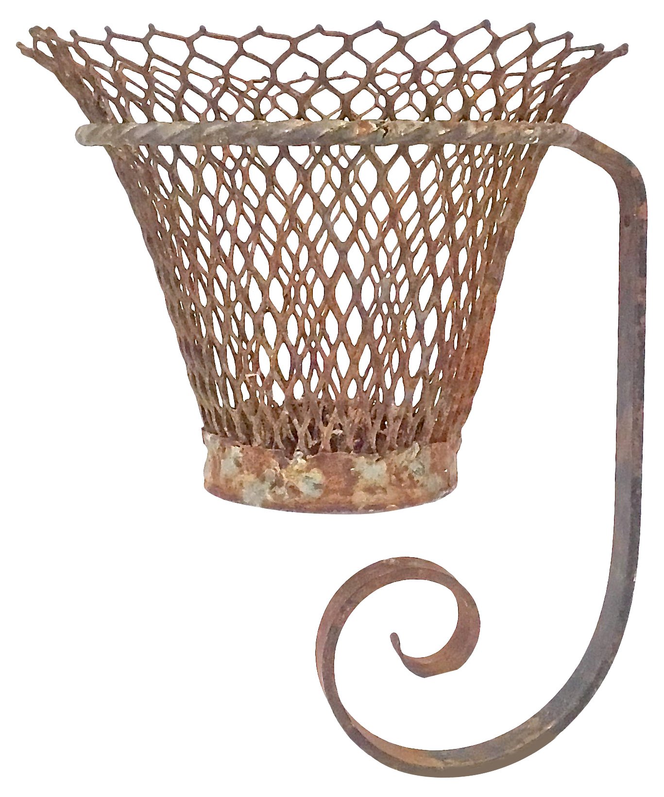 Antique French Wire Wall-Mount  Cachepot~P77465130