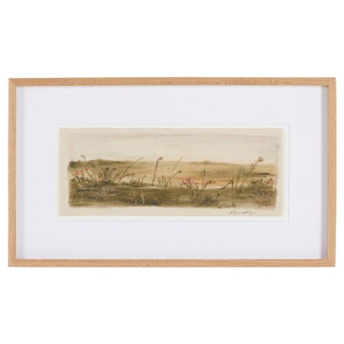 15.5" x 24" A New Beginning Framed Painting by Shaina Page, White Oak Frame 15.5" x 24" A New Beginning Framed Painting by Shaina Page, White Oak Frame