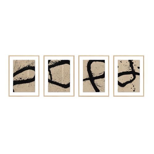 32" x 96" Unshackled Gallery Set by Brooke Noel Morgan, White Oak Frame