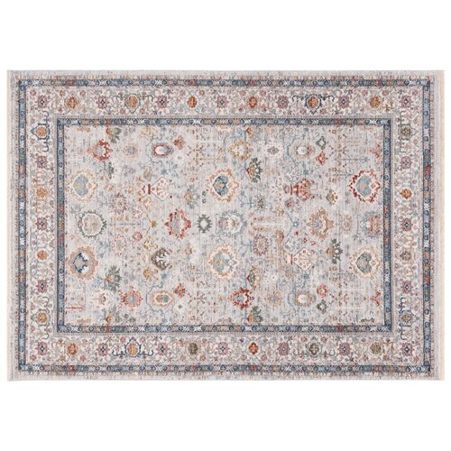 Lauren Ralph Lauren, Fairhaven Rug, Light Grey/Blue Rust