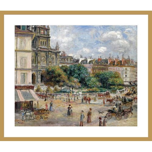 Place De La Trinite by Pierre-Auguste Renoir Framed Print Place De La Trinite by Pierre-Auguste Renoir Framed Print