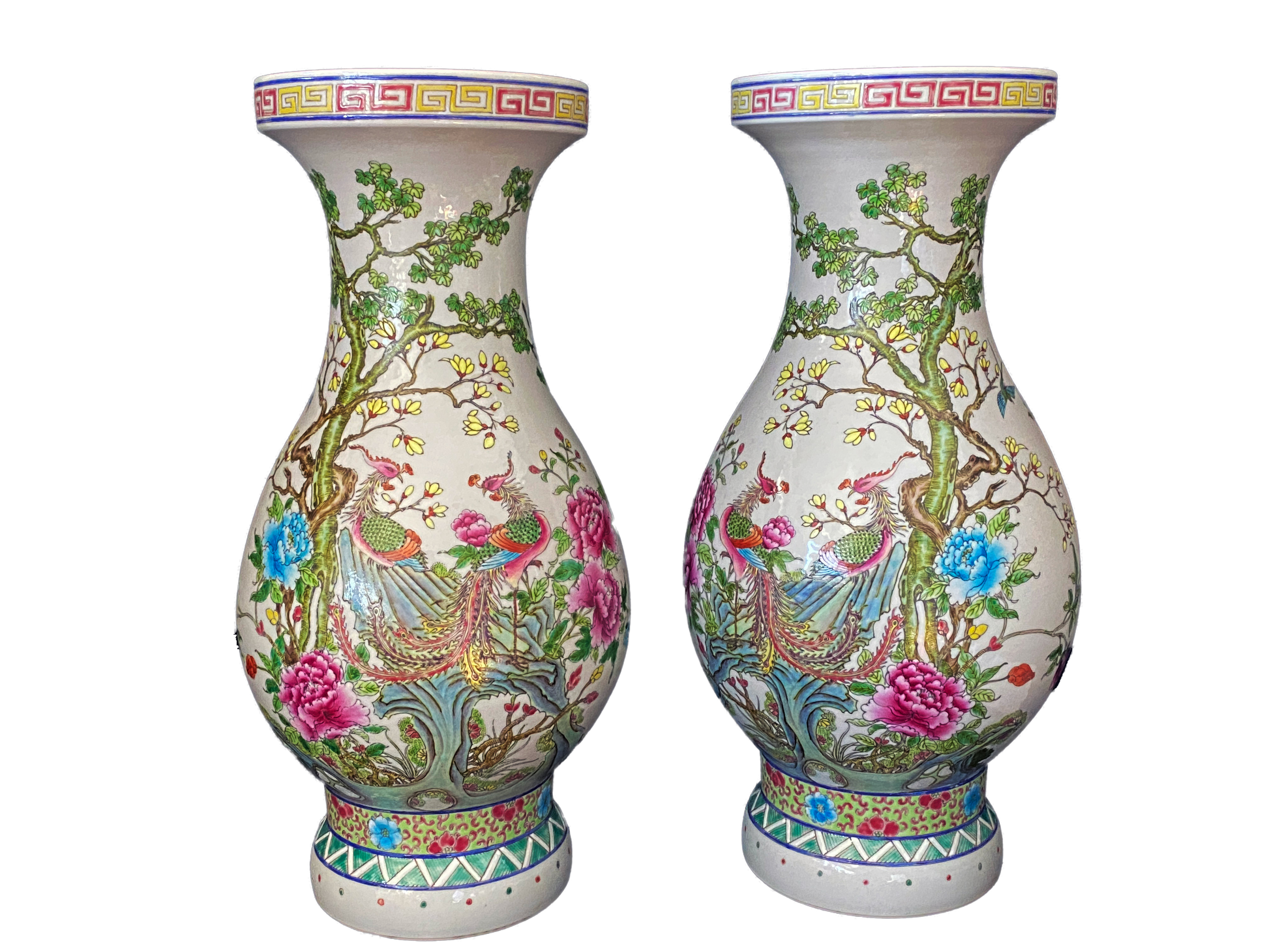 Chinoiserie Famille Rose Vases /Pair~P77606210