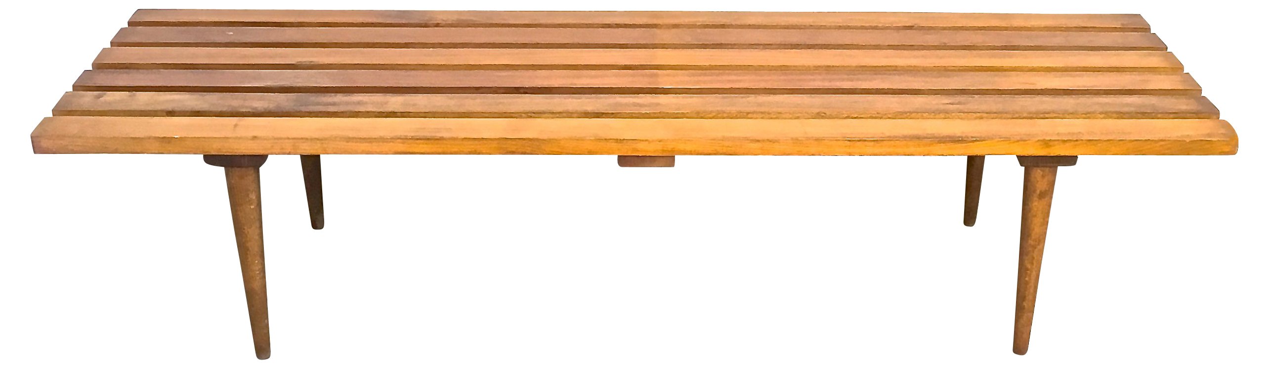 Mid-Century Modern Slat Bench~P77347356