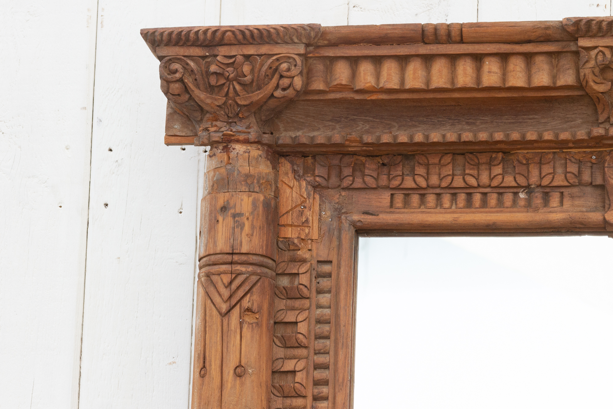 Antique Carved French Colonial Mirror~P77678664
