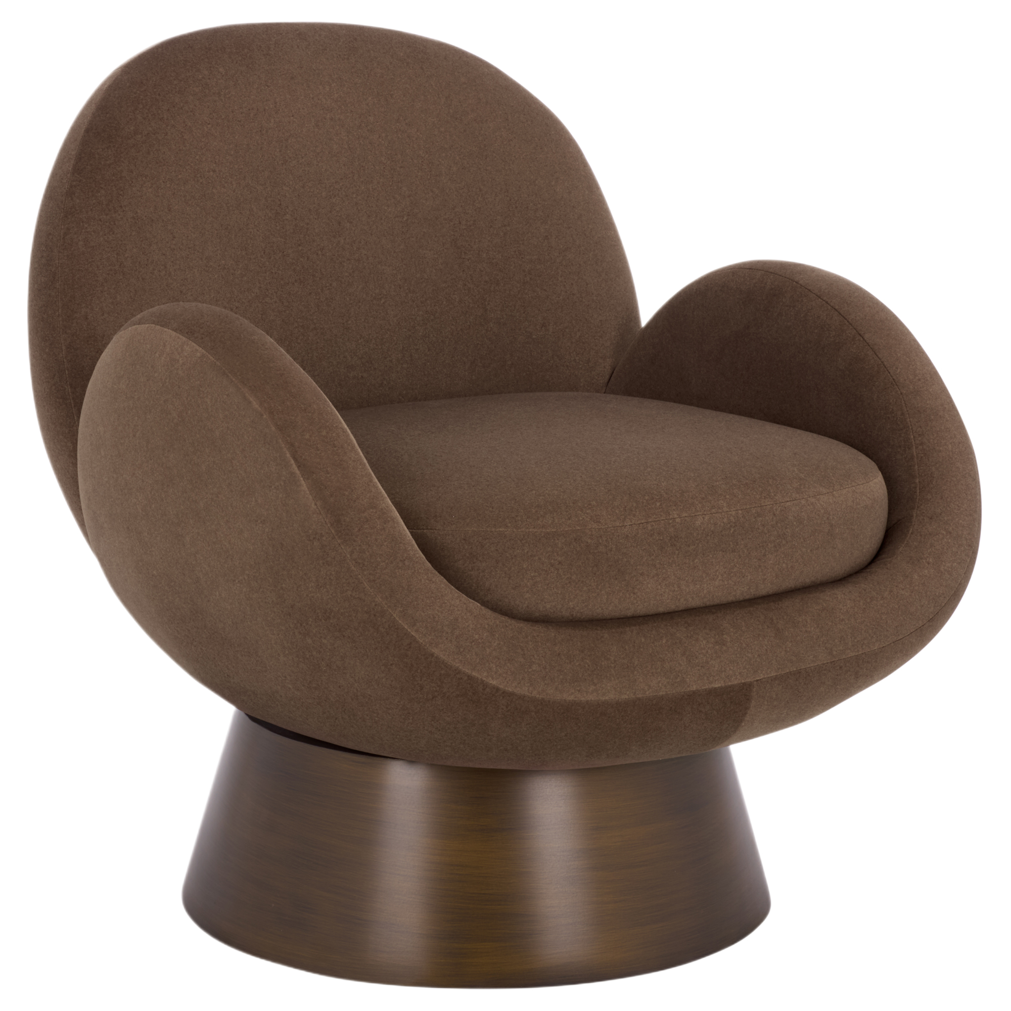 Kenzo Wingback Accent Chair, Dark Brown/Natural | One Kings Lane