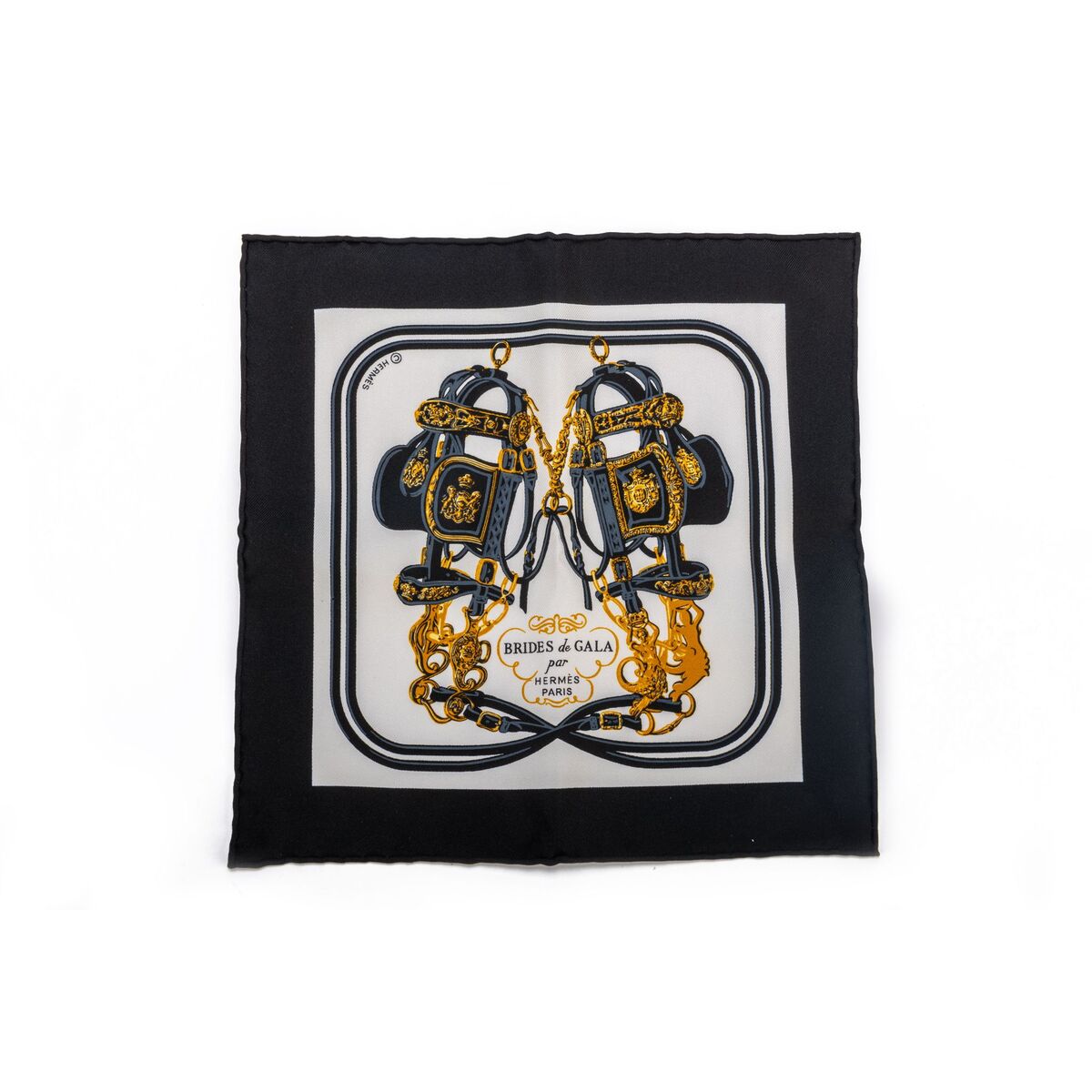 Hermes Brides De Gala Mini Silk Scarf 8