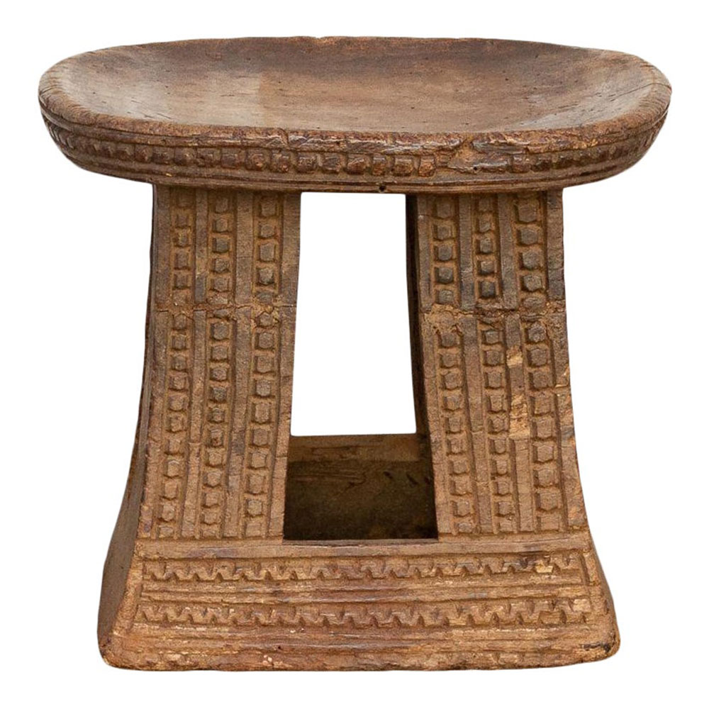 Antique Carved Primitive African Stool~P77640798