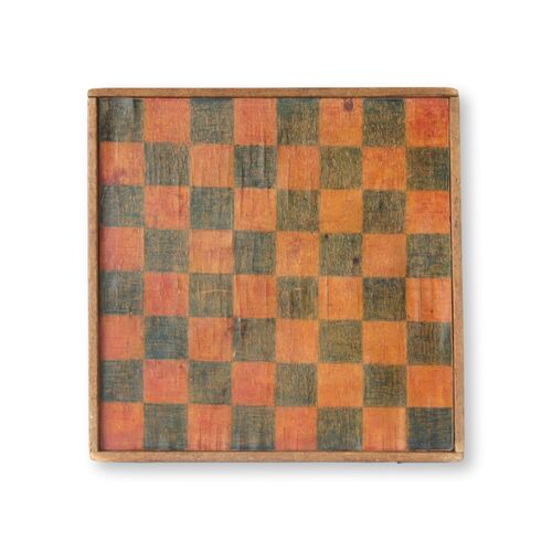 Vintgage Rustic Reversible Game Board~P77719231
