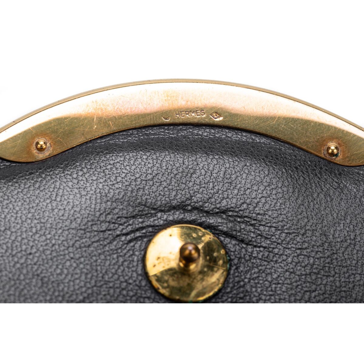 Hermes Black Lizard Vintage Shoulder Bag - Vintage Lux