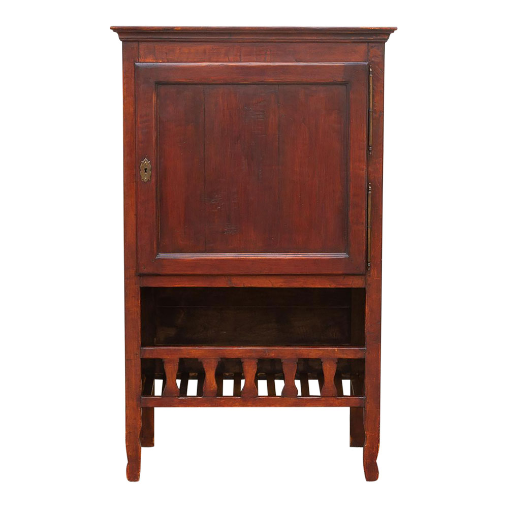 French Fruitwood Farmhouse Cabinet~P77654478