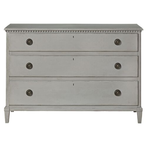 Monett 3-Drawer Dresser, Distressed Gray~P77271269