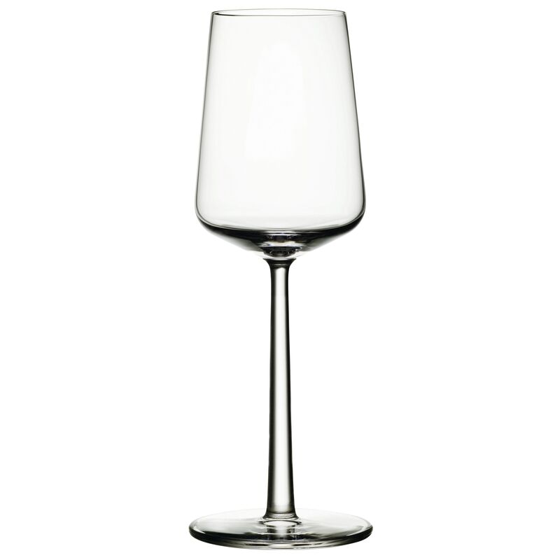 S/2 Essence White-Wine Glasses, Clear