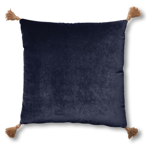 Lou 19x19 Pillow, Navy Velvet~P77551934