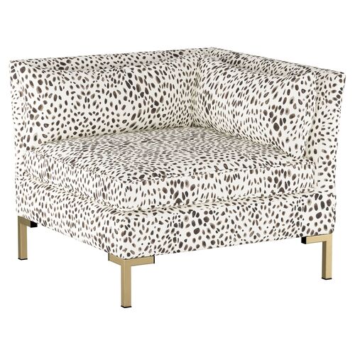 Marceau Corner Chair, Cheetah~P77472231