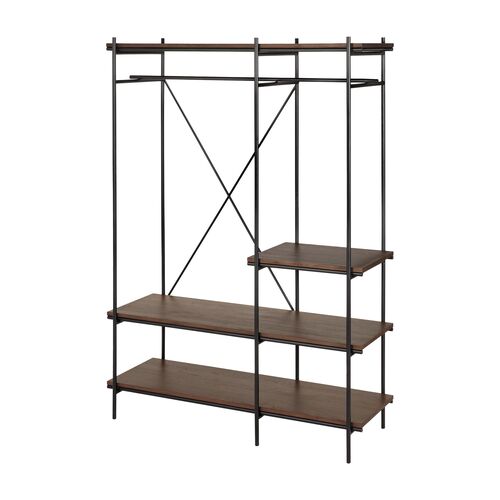 Oscar Hanging Rack, Teak Brown