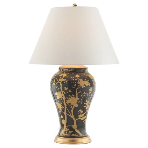 Gable Table Lamp, Black/Gold~P76316466