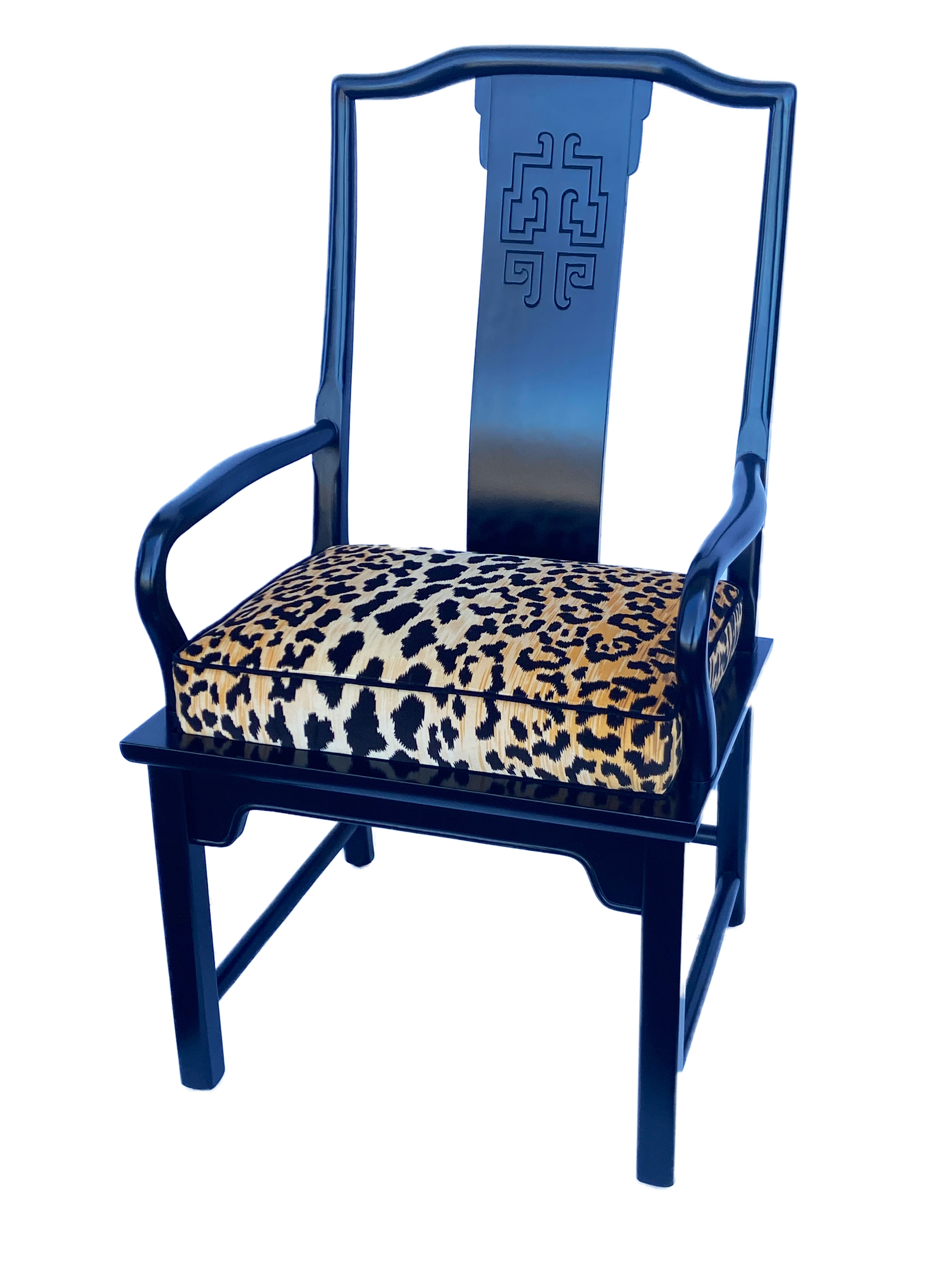 1970's James Mont Black Lacquer Chair~P77647243