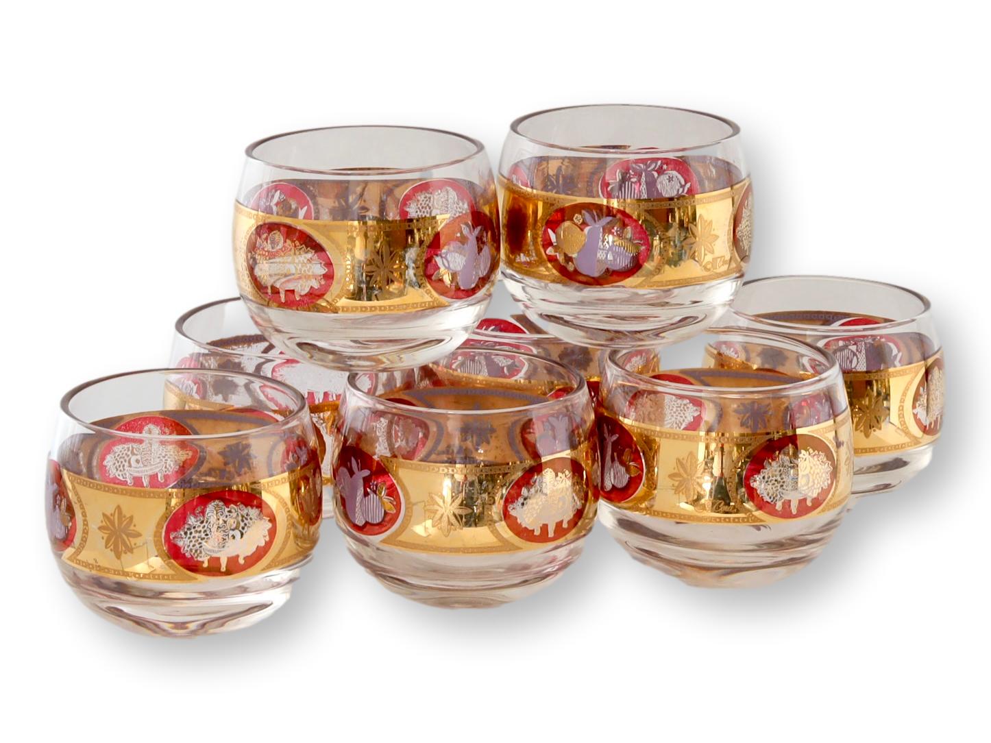 Midcentury Roly Poly Cocktail Glasses~P77673177