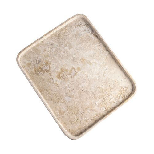 AndJacob Less Is More Multi-Use Tray, Travertine