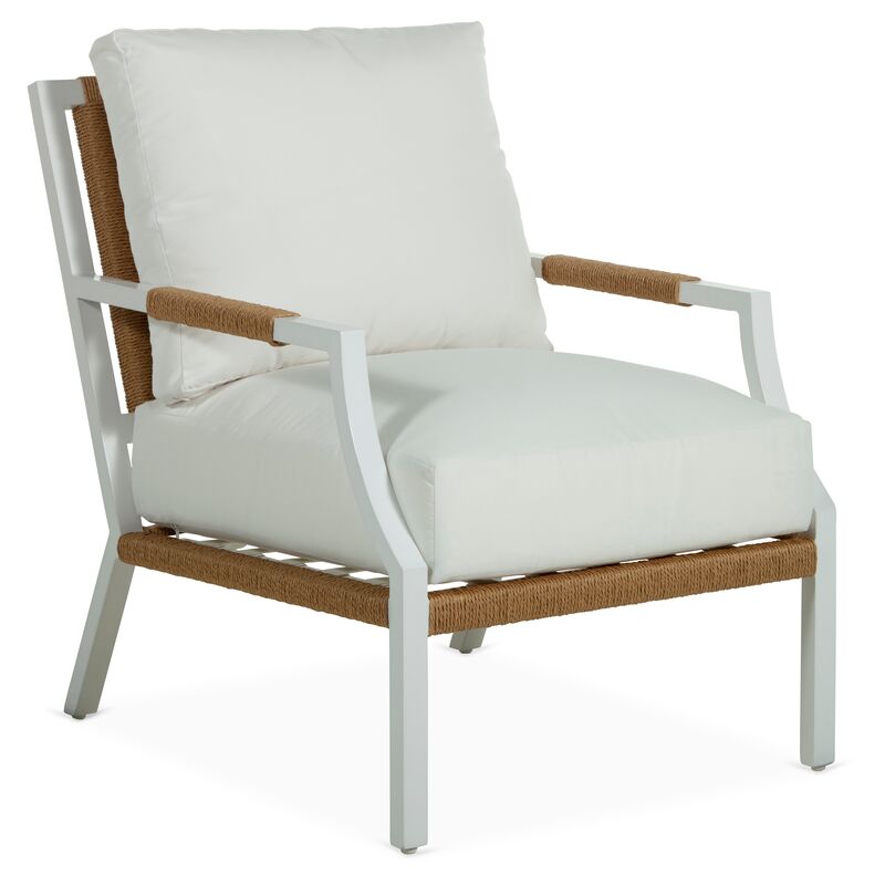 Harper Lounge Chair, White
