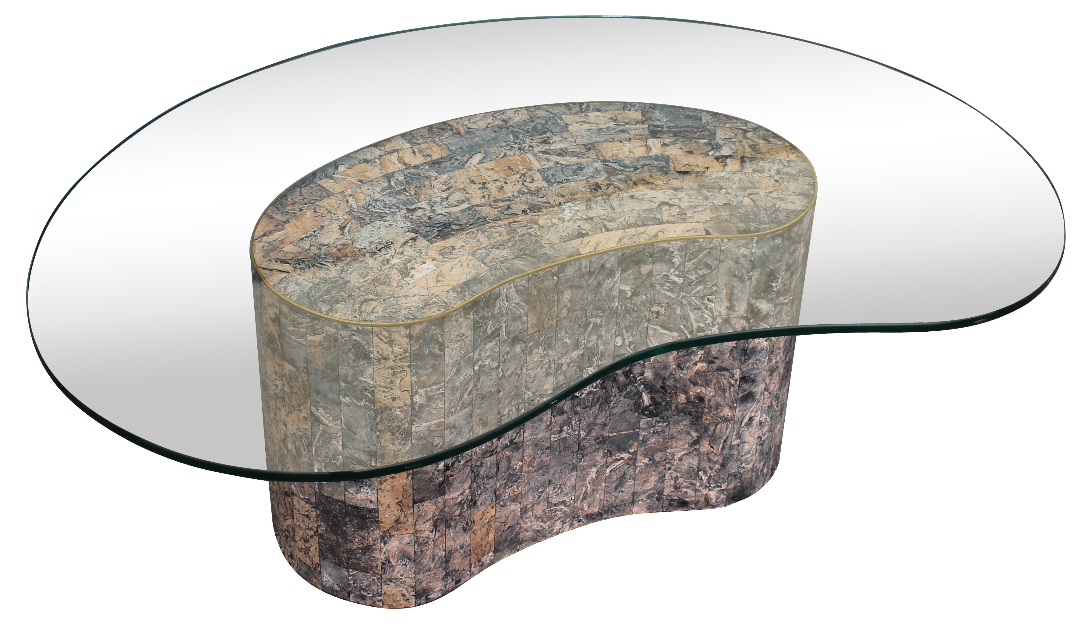 Midcentury Tessellate Stone Coffee Table~P77383803