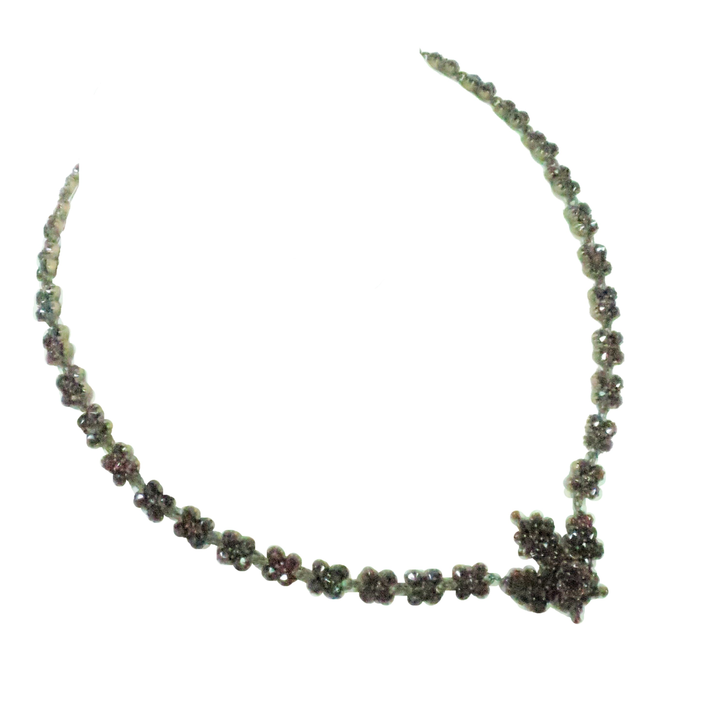 1880s Victorian Bohemian Garnet Necklace~P77639355