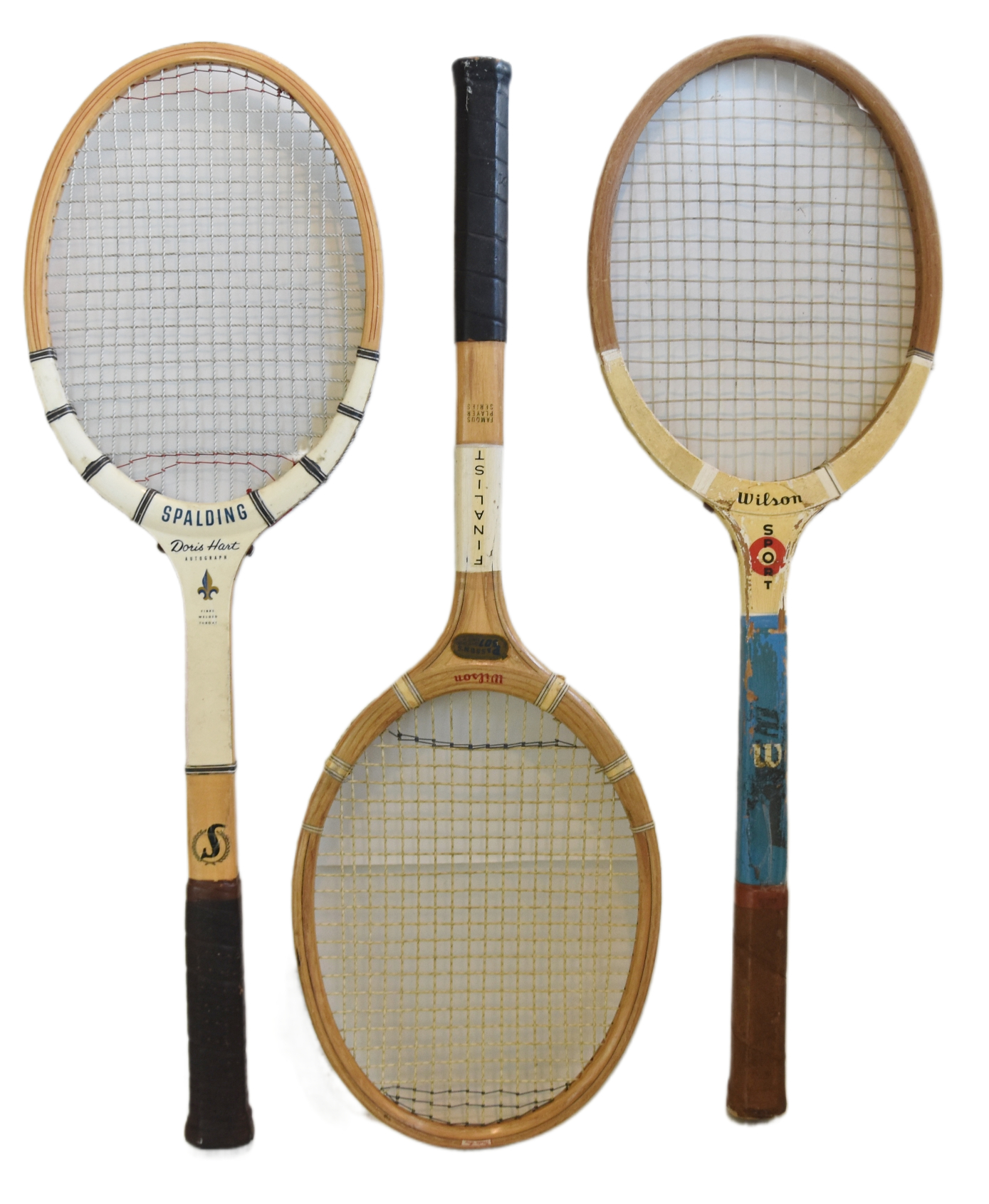Vintage Decorative Tennis Racquets, S/3~P77690492