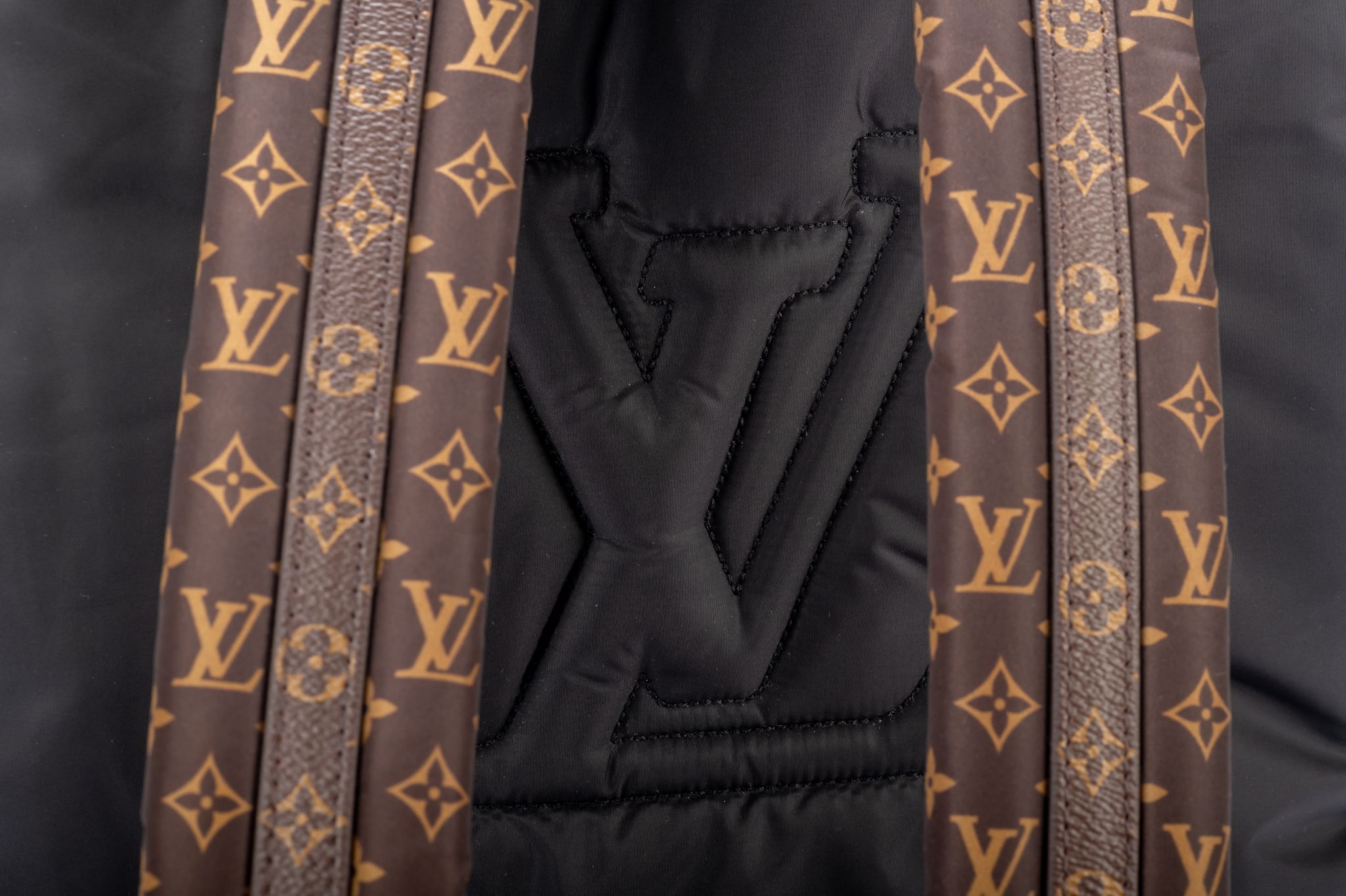 Louis Vuitton Limited Black Puffer Monogram Pillow Backpack 52lv128s