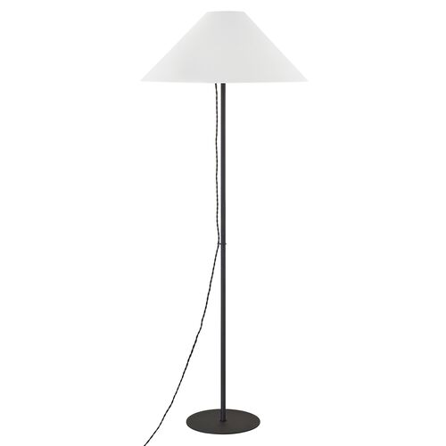Pilar Floor Lamp, Textured Black