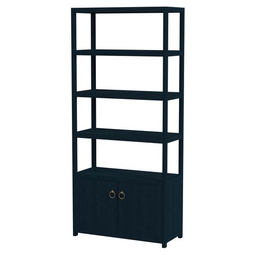 Sully 4-Tier Etagere/Bookcase, Navy~P111116705