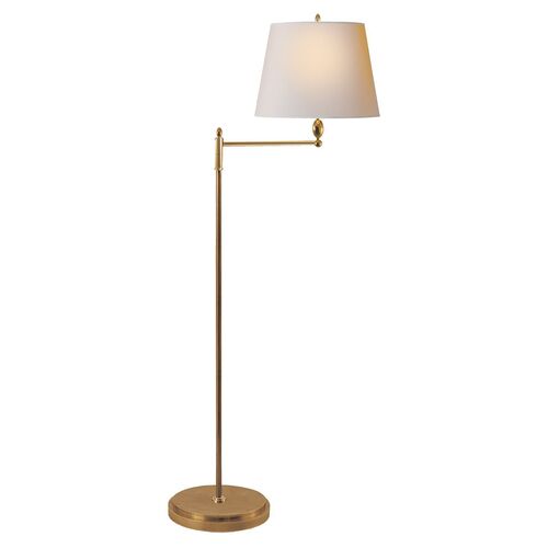 Paulo Floor Lamp, Antiqued Brass~P77539341