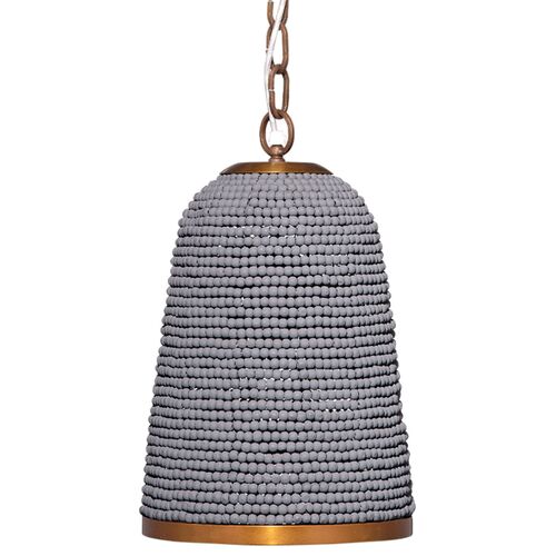 Creekside Beaded Pendant, Slate Blue
