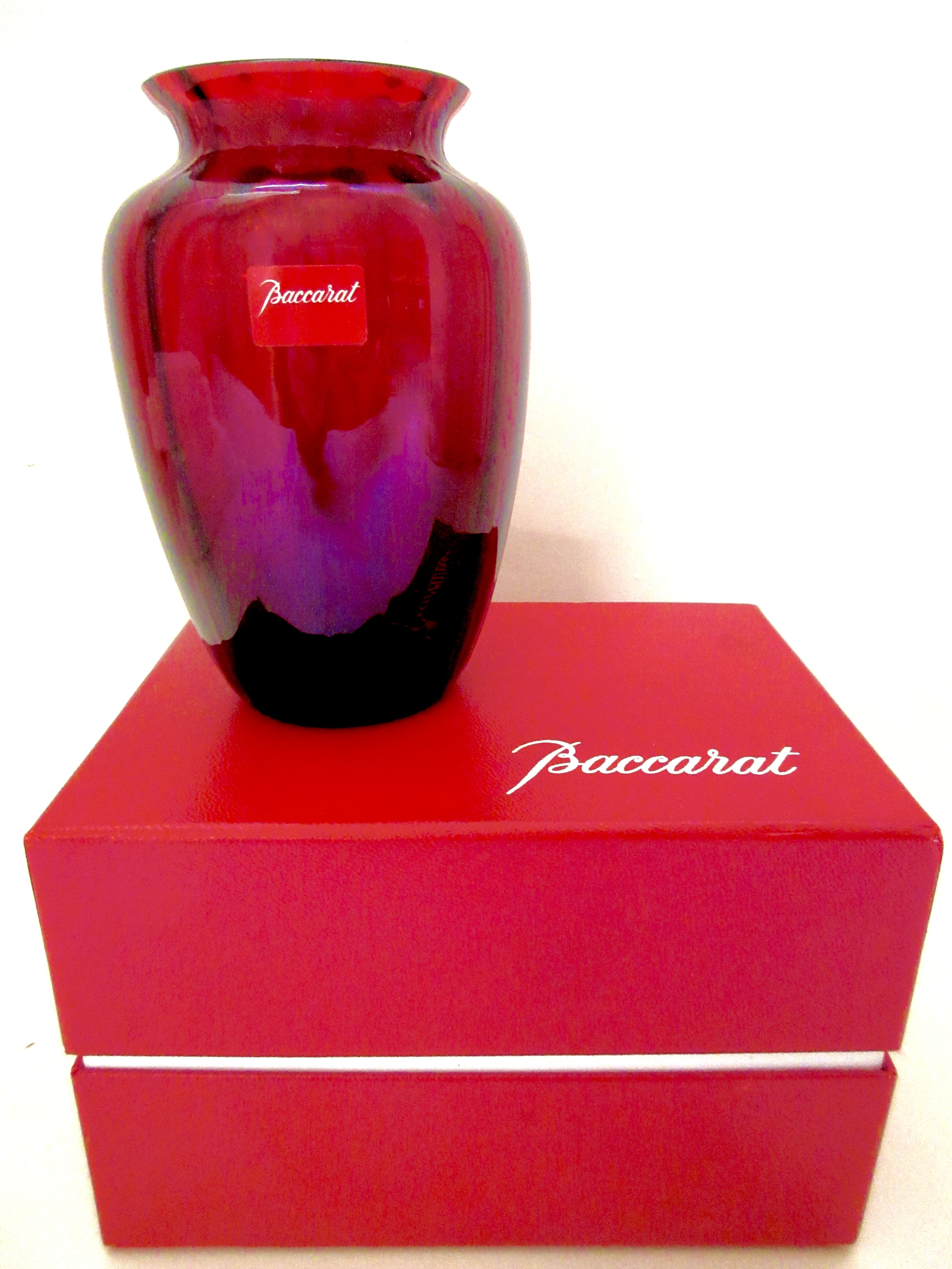 Baccarat French Crystal Vase in Box~P77681978
